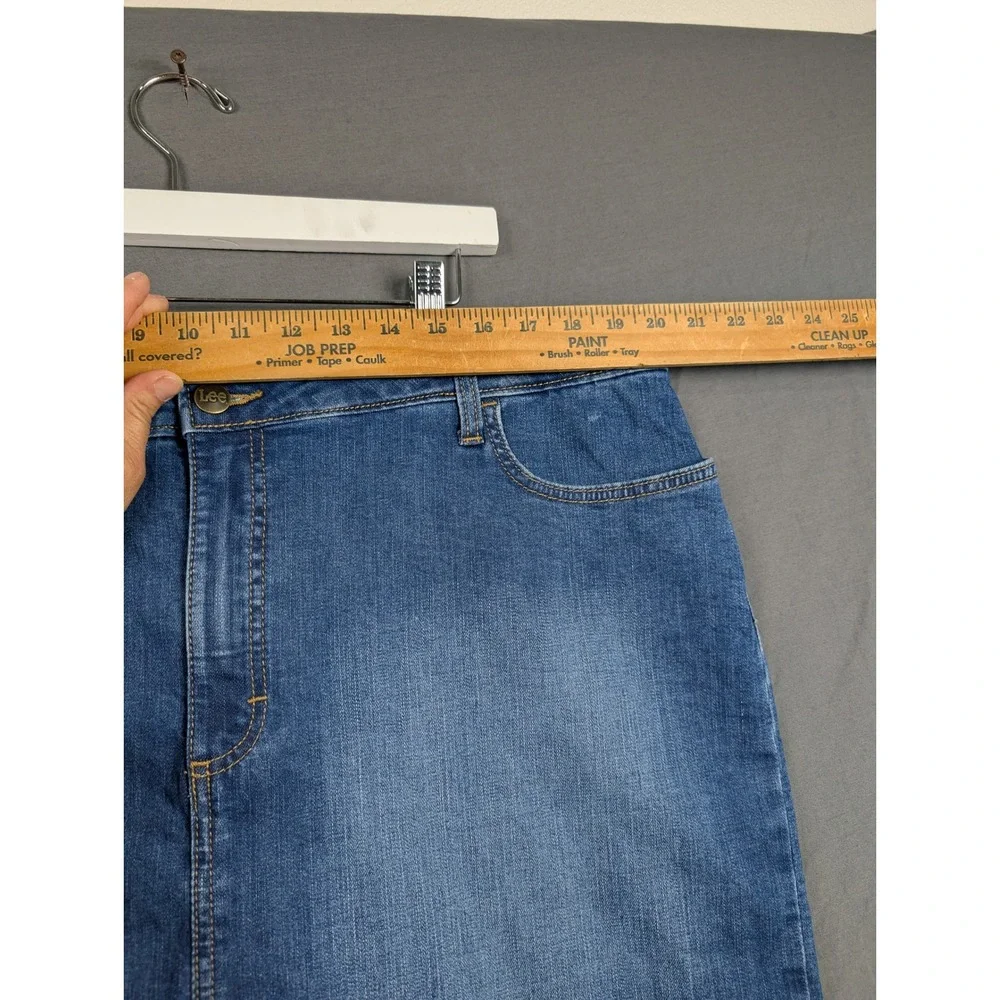 Lee Regular Fit Mid‎ Rise Denim Skort Blue Size 20M